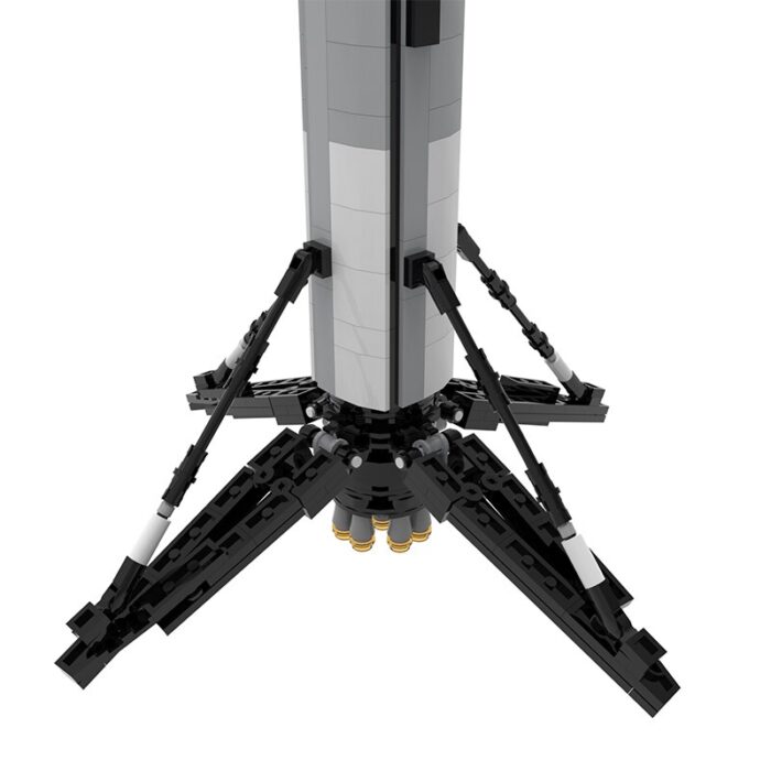 Moc Spacex Falcon Pieces Brickarmytoys