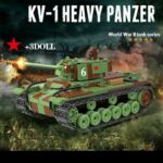 KV-1 (Klimenti Voroshilov) Russian Heavy Tank – 768 Pieces + Weapons