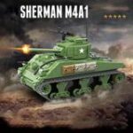 M4A1 Sherman Tank – 726 Pieces + Weapons
