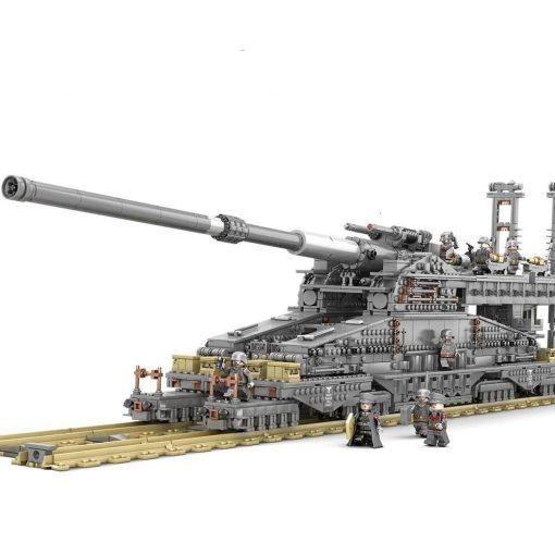 LEGO MOC 800mm Railway Gun Gustav by ReaperX_9