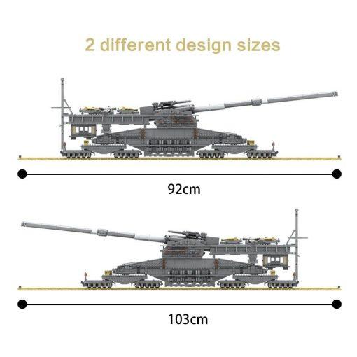 Schwerer Gustav railway artillery 80cm 1/285 6mm (RTPYM95WM) by