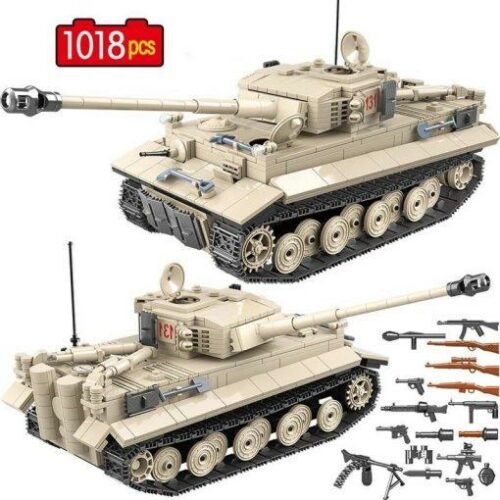 Tiger 131 German Battle Tank – 1018 Pieces + Weapons