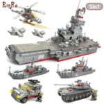 Aircraft Carrier 5 in 1 Vehicles – 861 Pieces