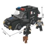 SWAT Jeep with 2 Soldiers & Dog -180 Pieces