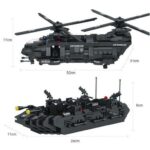 SWAT Playset – Helicopter + Boat – 1351 Pieces