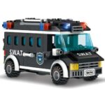 SWAT Playset “Raid On Terrorist Den” with Van & Helicopter – 703 Pieces