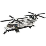 United Nations Playset – Helicopter, Jeep, Bike – 650 Pieces