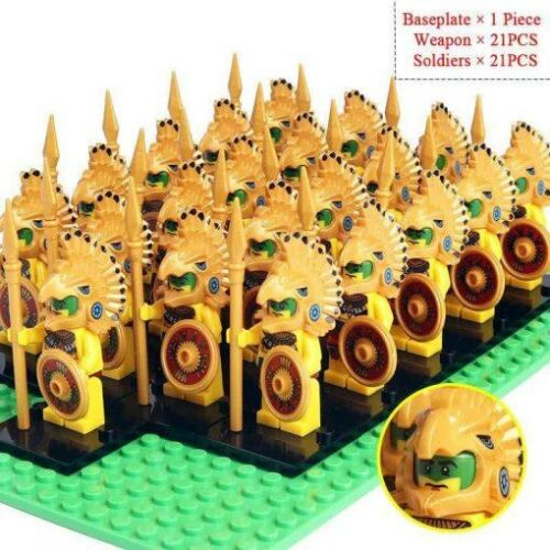 Warriors Army 21 Minifigures Pack + Weapons
