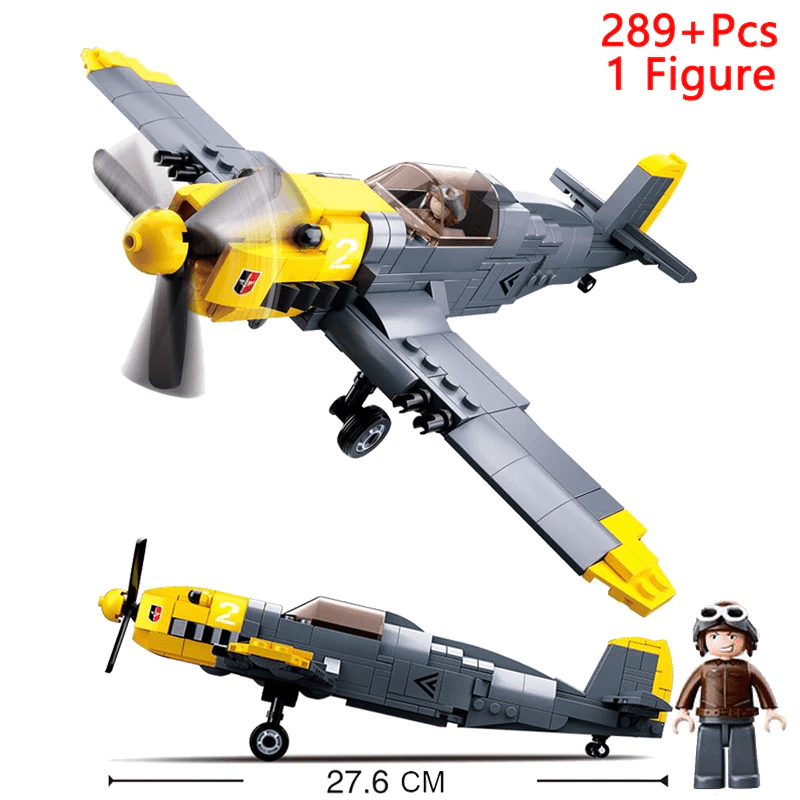 German Messerschmitt Bf. 109 - 289 Pieces - BrickArmyToys