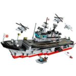 Military Aircraft Carrier + Patrol Helicopters – 642 Pieces
