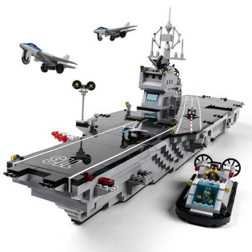 Mini USS Nimitz (CVN-68) Aircraft Carrier with Boat and Planes – 508 Pieces
