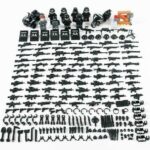 SWAT Soldiers 8 Minifigures Pack with Bike Quad & Weapons