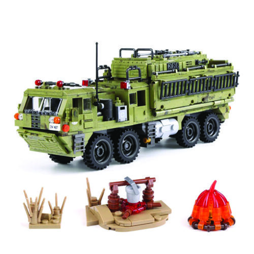 Army Truck Playset – 704 Pieces
