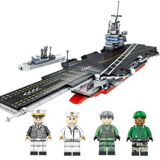 USS Kitty Hawk (CV-63) Supercarrier with Planes, Helicopters & Boats – 1868 Pieces