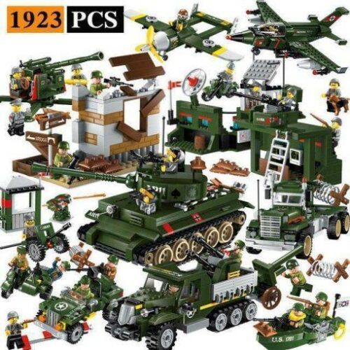 Military Base World War 2 Playset – 1484 Pieces