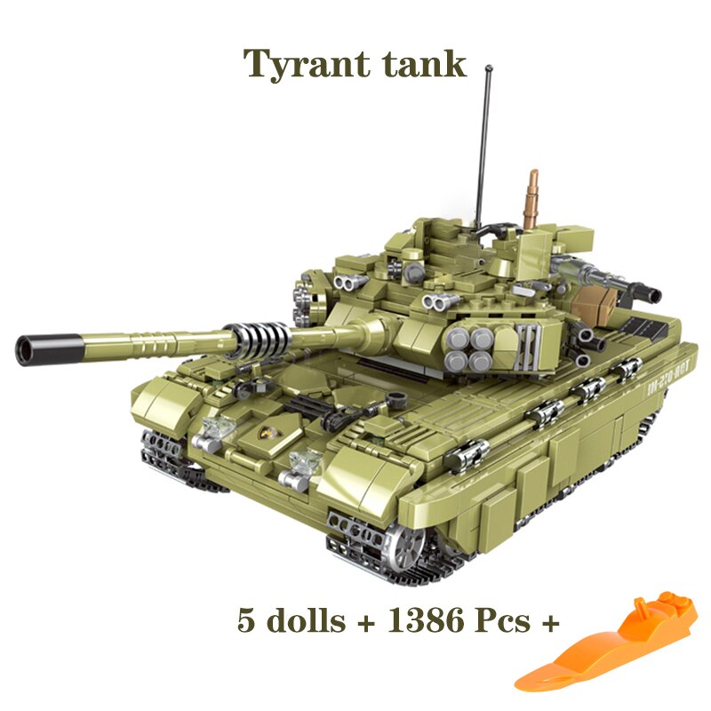 ensidigt Kaptajn brie Erhverv T-80 Soviet Union Main Battle Tank – 1386 Pieces - BrickArmyToys