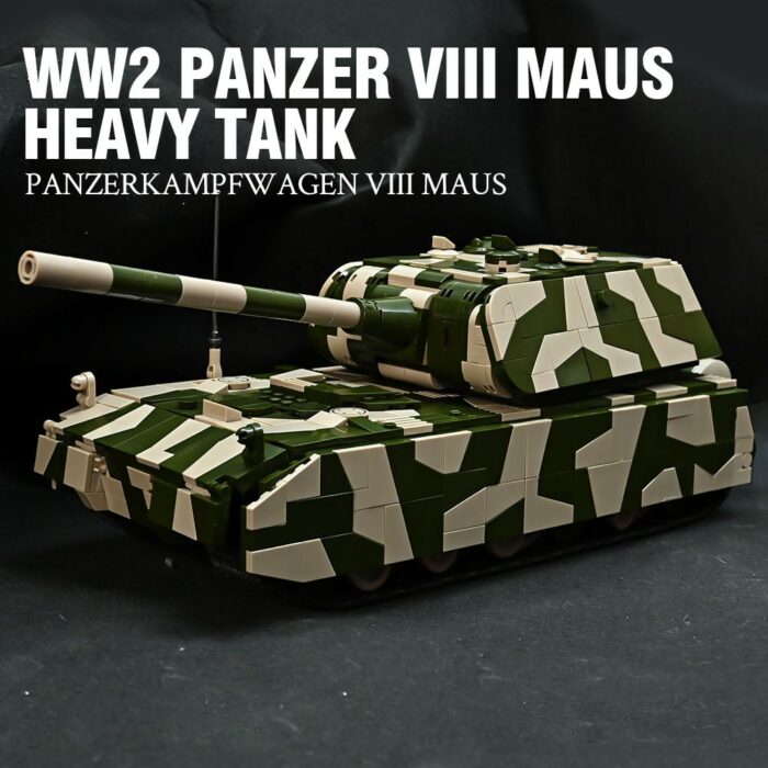 German Panzer VIII Maus In Green Camo – 2930 Pieces