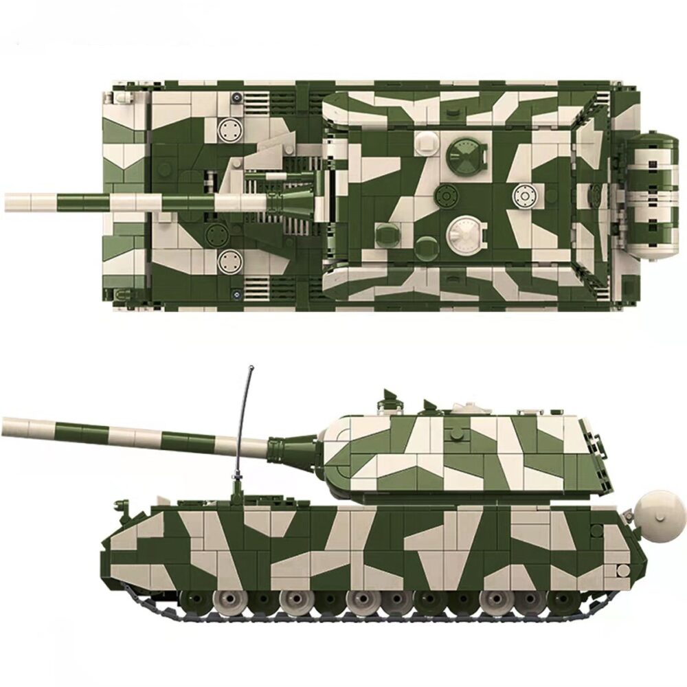 German Panzer VIII Maus In Green Camo – 2930 Pieces