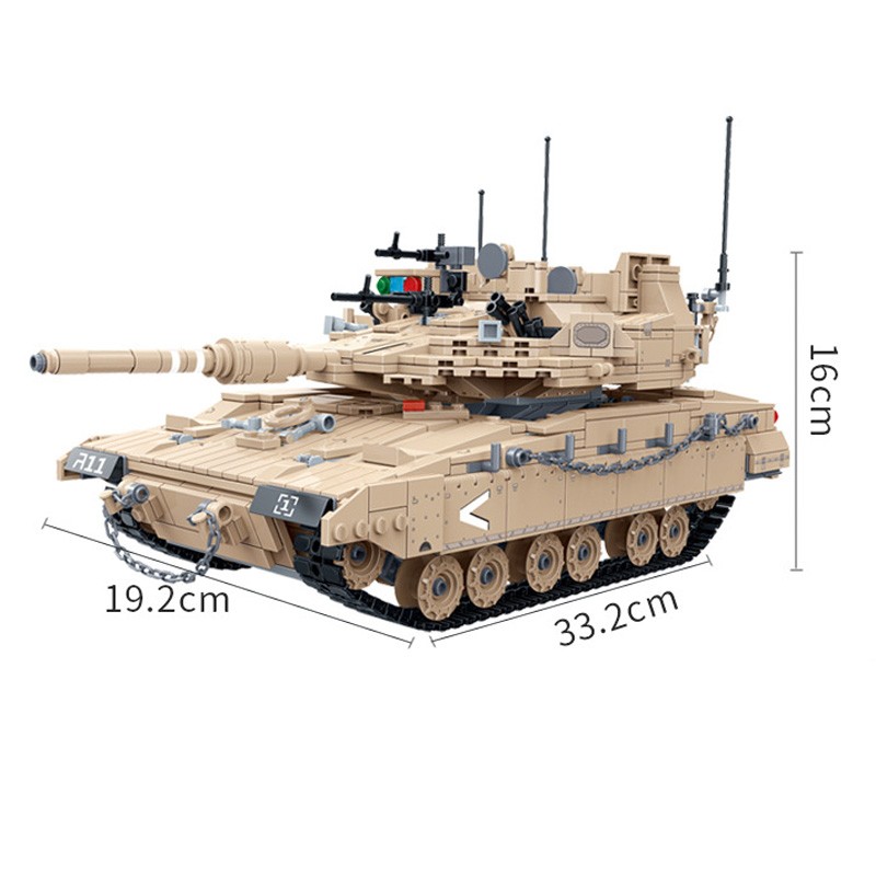 Israel Merkava Mk 4M Main Battle Tank - 1450 Pieces