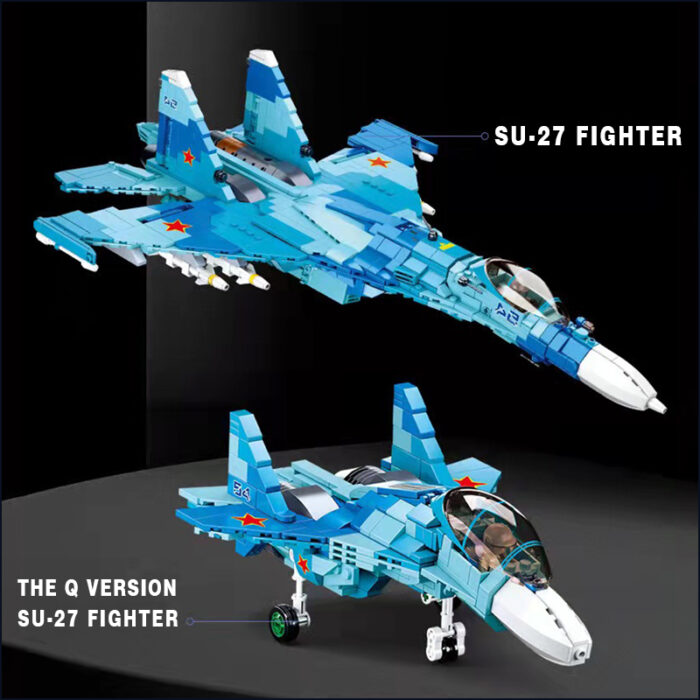 Russian Sukhoi Su-27 Fighter Aircraft 2in1 – 893 Pieces