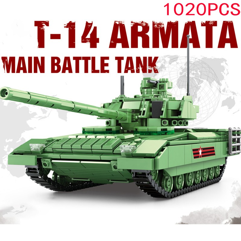 YANYUESHOP Bloc de Construction de Char Militaire, 1/18 Challenger Tank MOC  Tank Construction Toys Set Compatible avec Lego, 1467 pièces