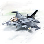 US General Dynamics F-16 Fighting Falcon – 521 Pieces