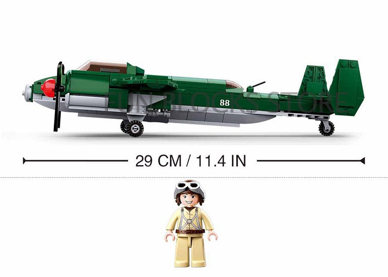 Tupolev Tu-2 Bomber Aircraft - 311 Pieces