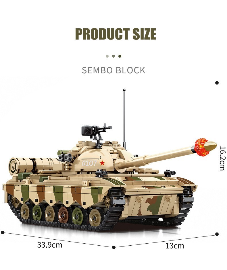 Chinise Type 80/88 Main Battle Tank - 1102 Pieces