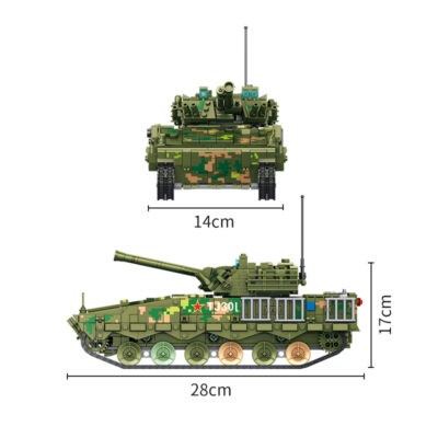 Chinese ZBD-04A Tracked Infantry Fighting Vehicle - 1668 Pieces