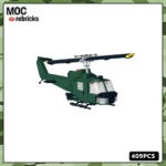 MOC US Bell UH-1 Huey Utility Helicopter – 409 Pieces
