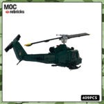MOC US Bell UH-1 Huey Utility Helicopter – 409 Pieces