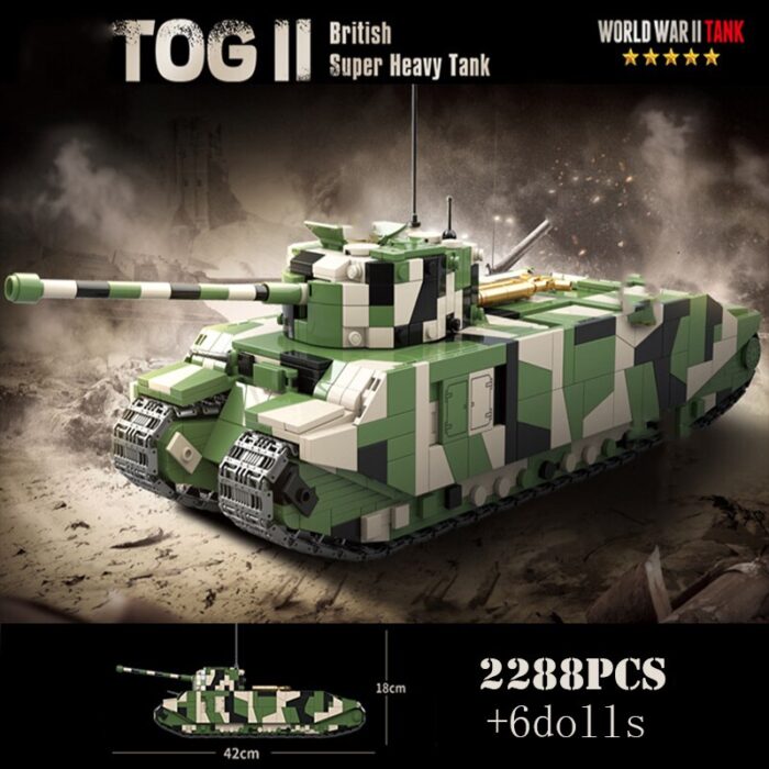 British WW2 TOG II Heavy Tank – 2288 Pieces