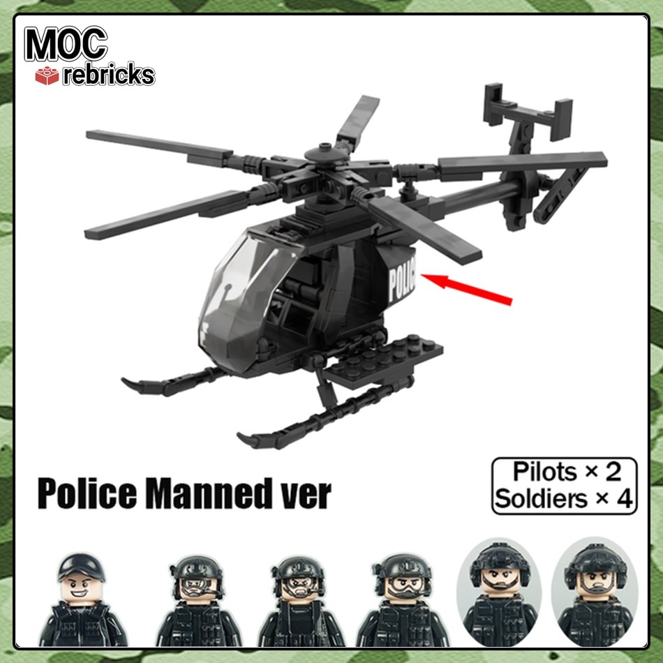 MOC US MH-6 Little Bird – 242 Pieces