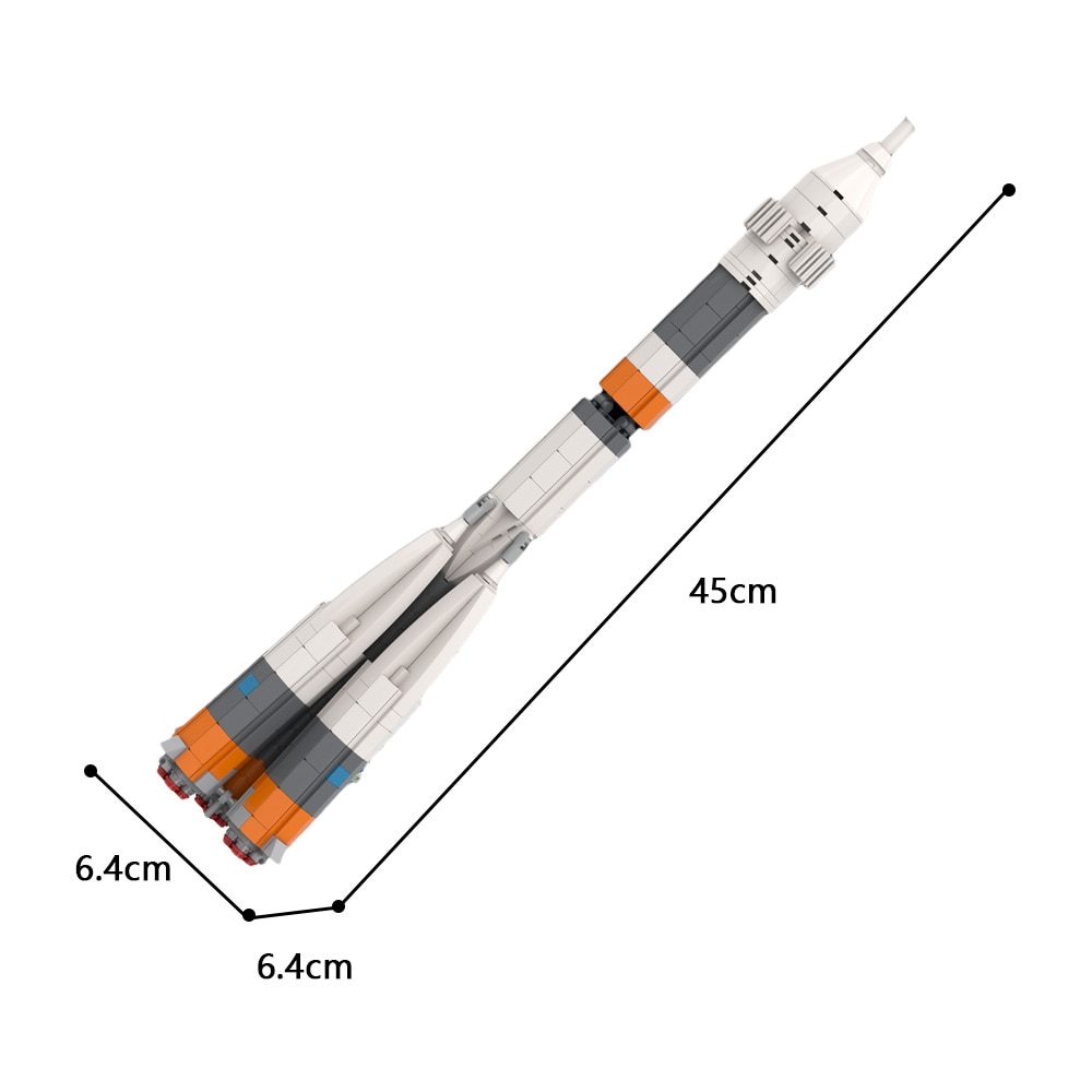 MOC Soyuz Rocket - 587 Pieces