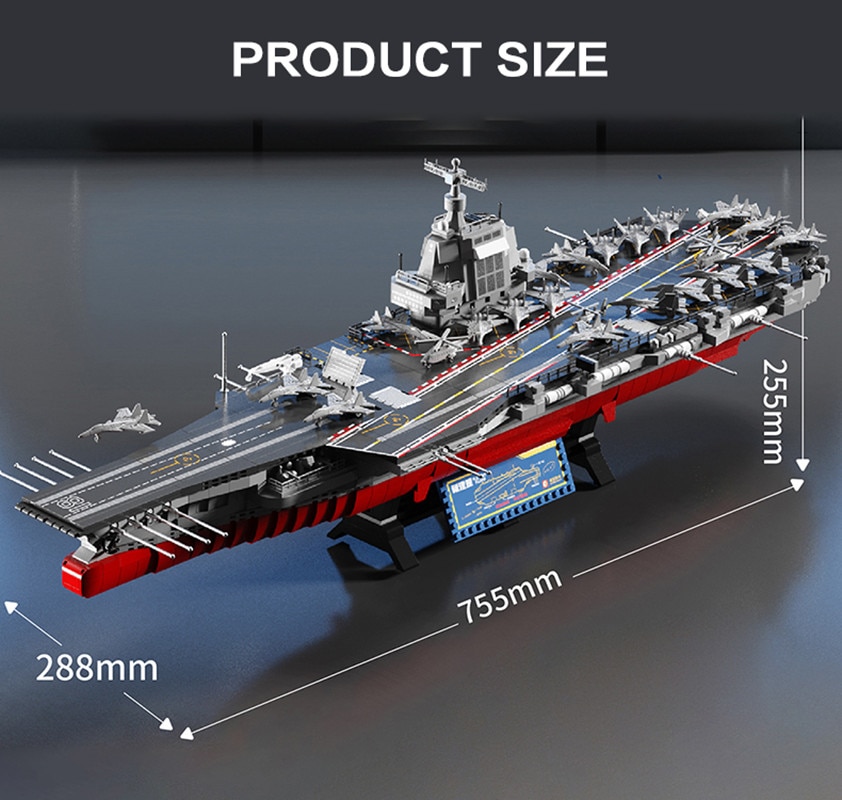 Chinise Aircraft Carrier Fujian - 3015 Pieces