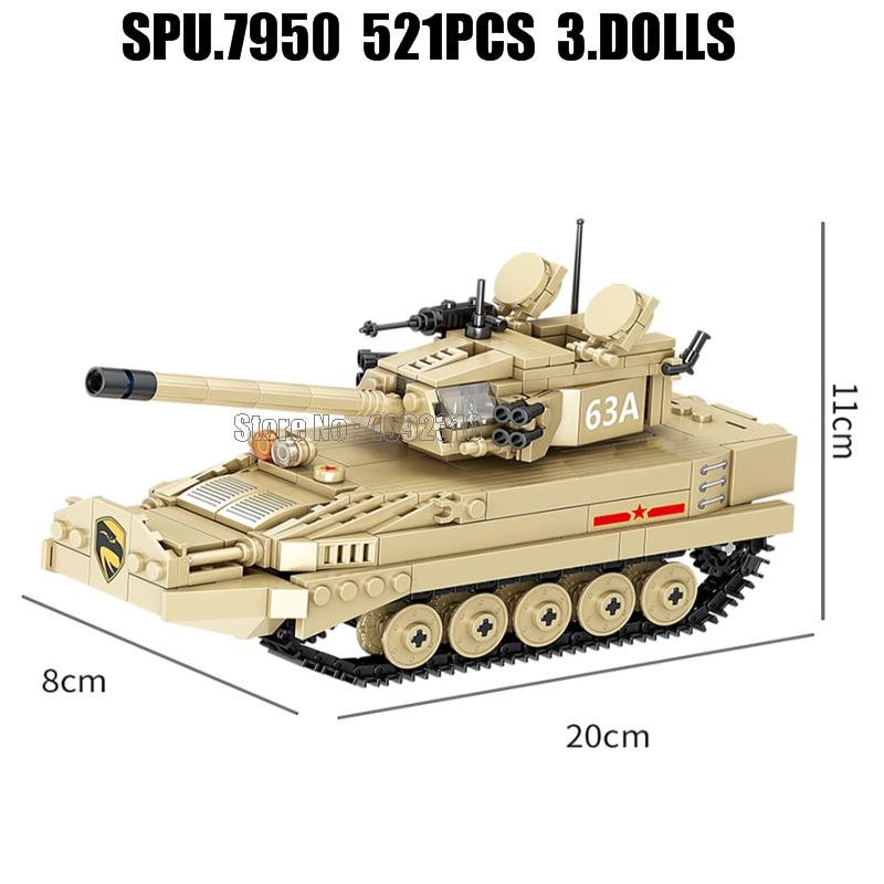 Chinise Type 63A Amphibious Light Tank - 521 Pieces
