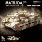 WW2 UK Matilda II Tank – 1211 Pieces