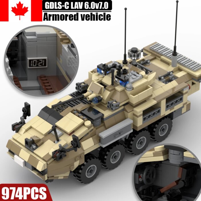 MOC Canada/US LAV-25 IFV – 554 Pieces & 6 Soldiers
