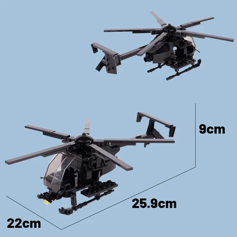 Mini MH-6 Litlle Bird - 202 Pieces