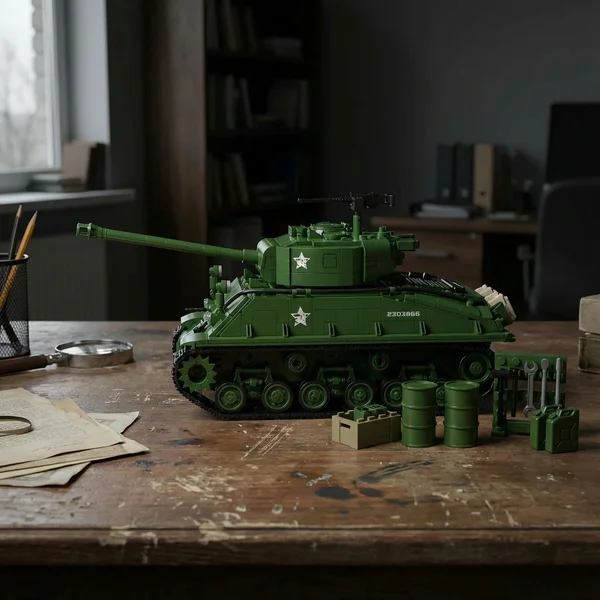 M4 Sherman Tank - 1682 Pieces M4 Sherman Tank - 1682 Pieces